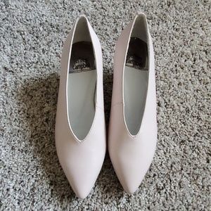Jeffrey Campbell light pink leather heels